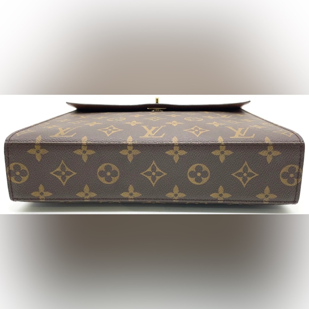 Louis Vuitton Brown and Gold Monogram Satchel malesherbes - Picture 10 of 16